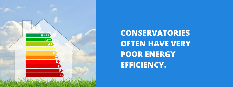 conservatories have poor energy efficiency